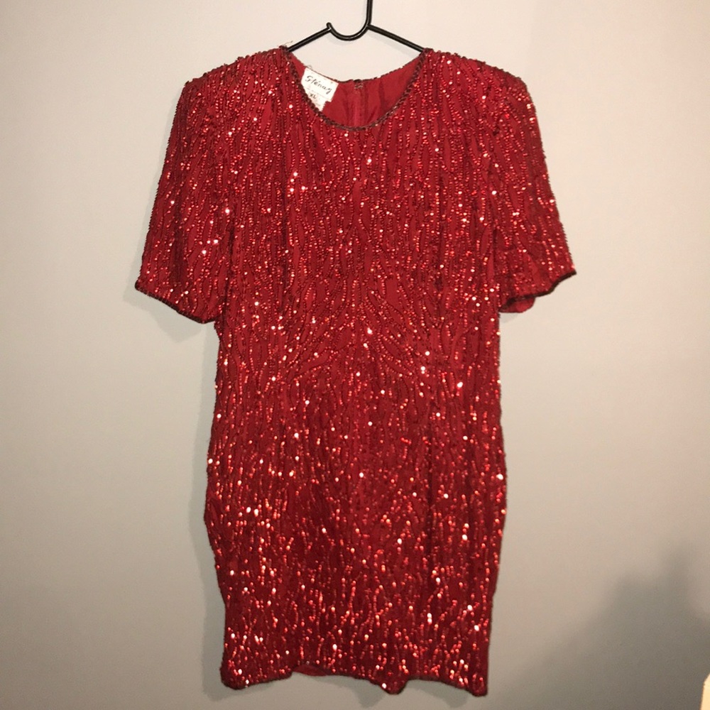 Vintage Stenay Red dress